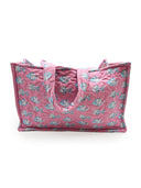 Marlin Fish Icon Fuchsia Quilted Tote