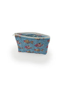 Marlin Fish Icon Maya Blue Quilted Makeup Bag