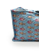 Marlin Fish Icon Maya Blue Quilted Tote