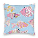 Marlin Fish Maya Blue Quilted 20" Pillow
