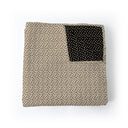 Martha Ditsy Floral Linen / Black Baby Blanket