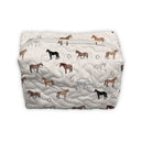 Meadow Herd Icon Linen Quilted Makeup Bag