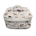 Meadow Herd Icon Linen Quilted Travel Case