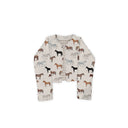 Meadow Herd Linen Cropped Quilted Jacket