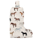 Meadow Herd Linen Quilted Boot Bag