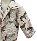 Meadow Herd Linen Youth Quilted Snap Jacket