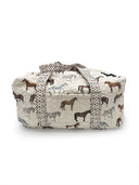 Meadow Herd Linen Weekender Duffle Bag