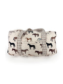 Meadow Herd Linen Weekender Duffle Bag