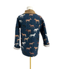 Meadow herd Navy Quilted Barn Jacket