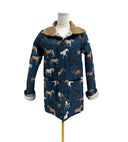 Meadow herd Navy Quilted Barn Jacket