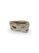 Meadow Herd Icon Linen Quilted Makeup Bag