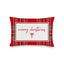 "Merry Christmas" Quilted Mini Pillow 8" x 12"