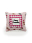 "Merry Christmas" Sweater Pups Pink Quilted Mini Pillow 8" x 8"