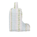 Milkglass Ribbon Blue Quilted Boot Bag