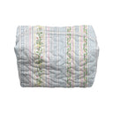 Milkglass Ribbon Blue Makeup Bag