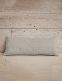 Milkglass Ribbon Linen Oblong 14"x33" Pillow