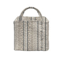 Milkglass Ribbon Linen Handbag