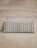 Milkglass Ribbon Linen Oblong 14"x33" Pillow