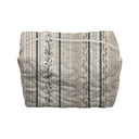 Milkglass Ribbon Linen Makeup Bag