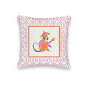 Framed Monkey Quilted Mini Pillow 8" x 8"