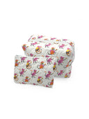 Monkey Icon Quilted Makeup Bag