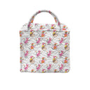 Monkey Icon White Quilted Handbag