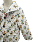 Monkey Icon Pastel Youth Quilted Snap Jacket