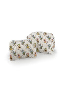 Monkey Icon Pastel Quilted Makeup Bag