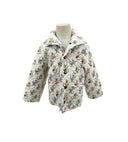 Monkey Icon Pastel Youth Quilted Snap Jacket
