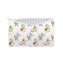 Monkey Icon Pastel Quilted Makeup Bag