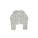 Monkey Icon Sage Cropped Quilted Jacket