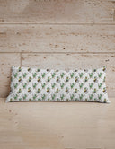 Monkey Icon Sage Quilted Oblong 14" x33" Pillow