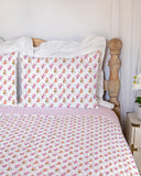 Monkey Icon White Quilt