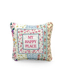 "My Happy Place" Quilted Mini Pillow 8" x 8"