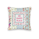 "My Happy Place" Quilted Mini Pillow 8" x 8"