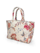 Natalie Floral Pink Quilted Handbag