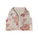 Natalie Floral Pink Quilted Cate Vest