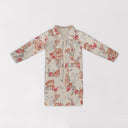 Natalie Floral Pink Quilted Duster