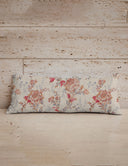 Natalie Floral Pink Quilted Oblong 14" x33" Pillow