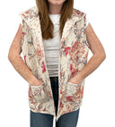 Natalie Floral Pink Quilted Ruby Vest