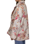 Natalie Floral Pink Snap Jacket