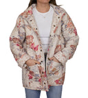 Natalie Floral Pink Snap Jacket