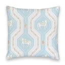 Nayeli Floral Blue Quilted 20" Pillow