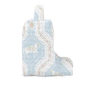 Nayeli Floral Blue Quilted Boot Bag