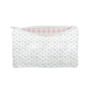 Nayeli Horse Icon Blue Quilted Makeup Bag