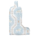 Nayeli Floral Blue Quilted Boot Bag