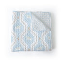 Nayeli Floral Blue Baby Blanket