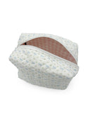 Nayeli Horse Icon Blue Quilted Makeup Bag