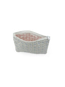 Nayeli Horse Icon Blue Quilted Makeup Bag