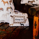 "Giddy Up" Quilted Makeup Bag